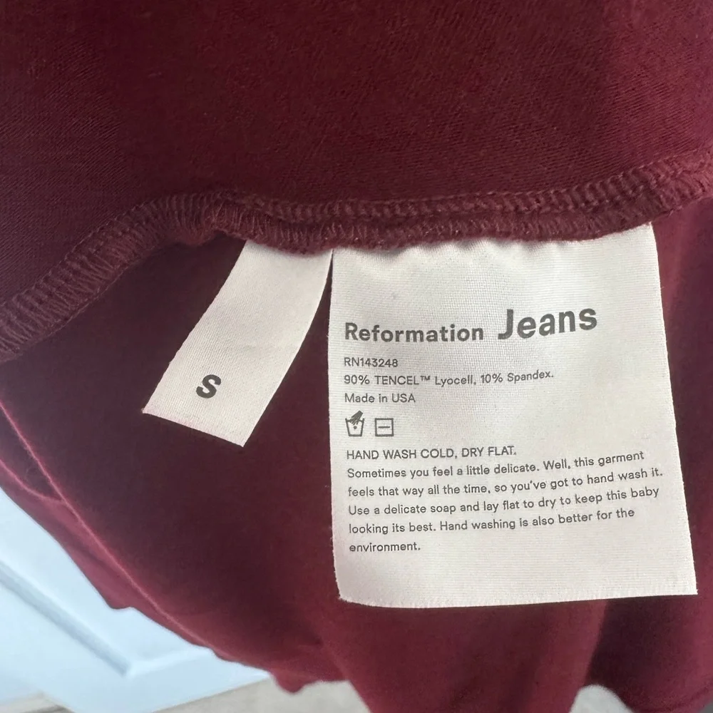 Reformation Deep Burgundy Midi Dress - Picture 5 of 5